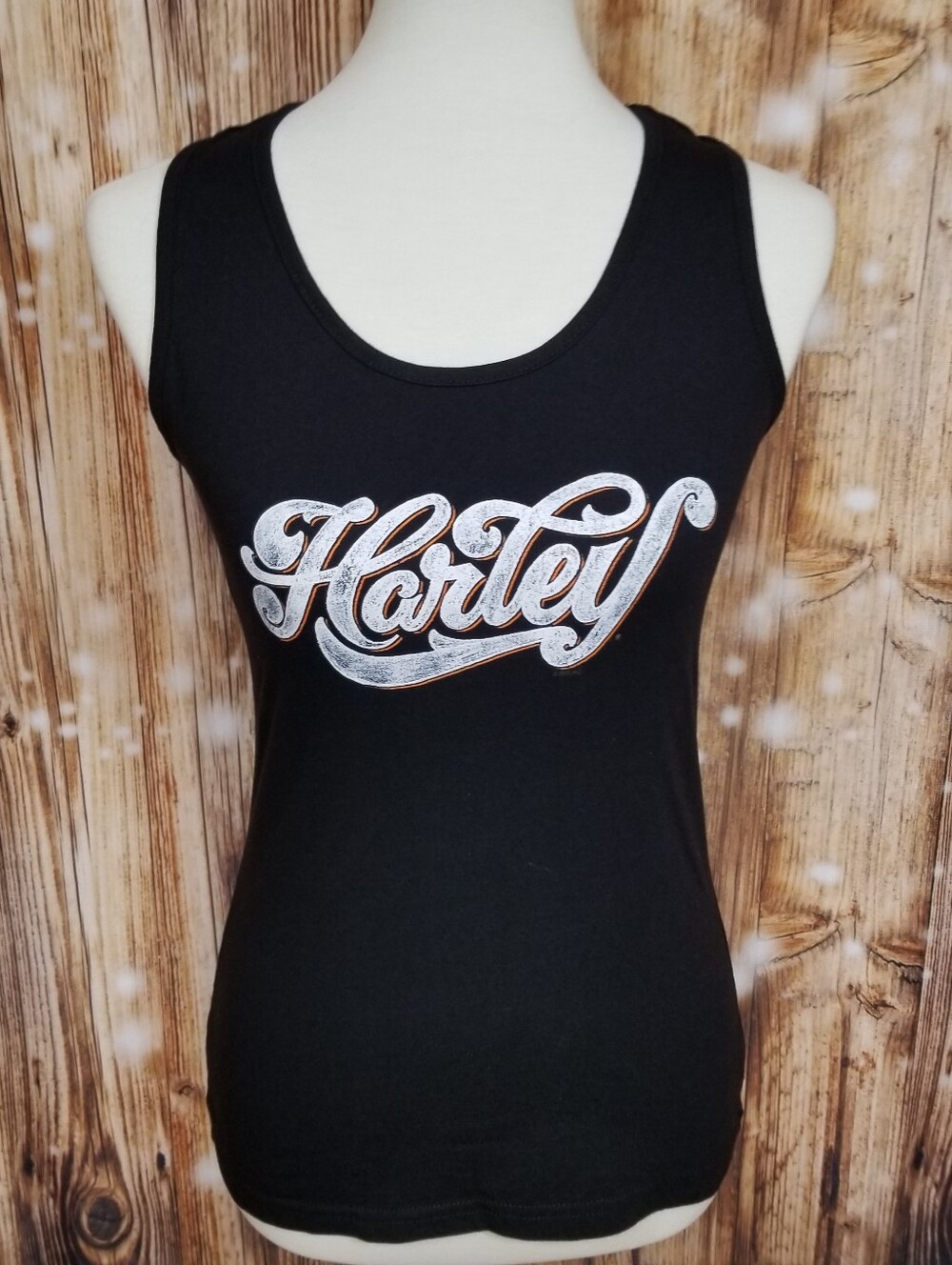 Harley Davidson Women Small Black Racer Back Tank Top Savannah "On River St" GA